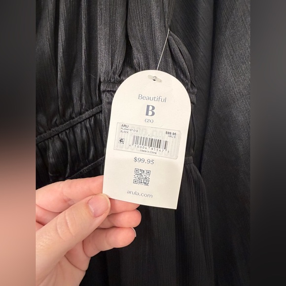 NWT ARULA Black Long Sleeve Dress - Picture 3 of 11